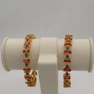 Tri colour cz bangles jbg0014