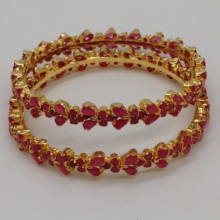 Red cz bangles jbg0010 - Image 2