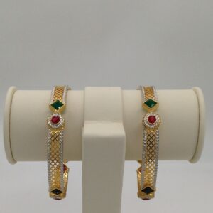 Multi colour cz jali bangles jbg0009