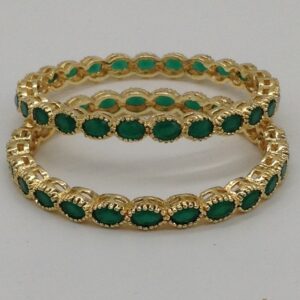 Green CZ Bangles JBG0006