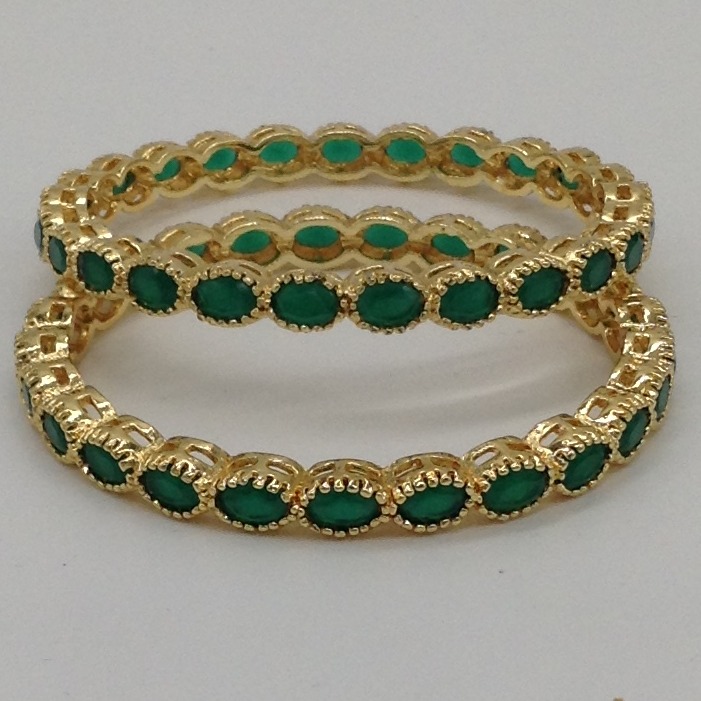 Green CZ Bangles JBG0006