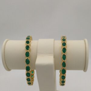 Green CZ Bangles JBG0006