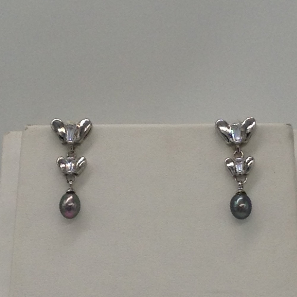 Freshwater Grey Round 2 Lines Pearls Full Set JPP1019