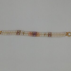 Freshwater Multicolour Flat Shaded 2 Lines Pearls Full Set JPP1016