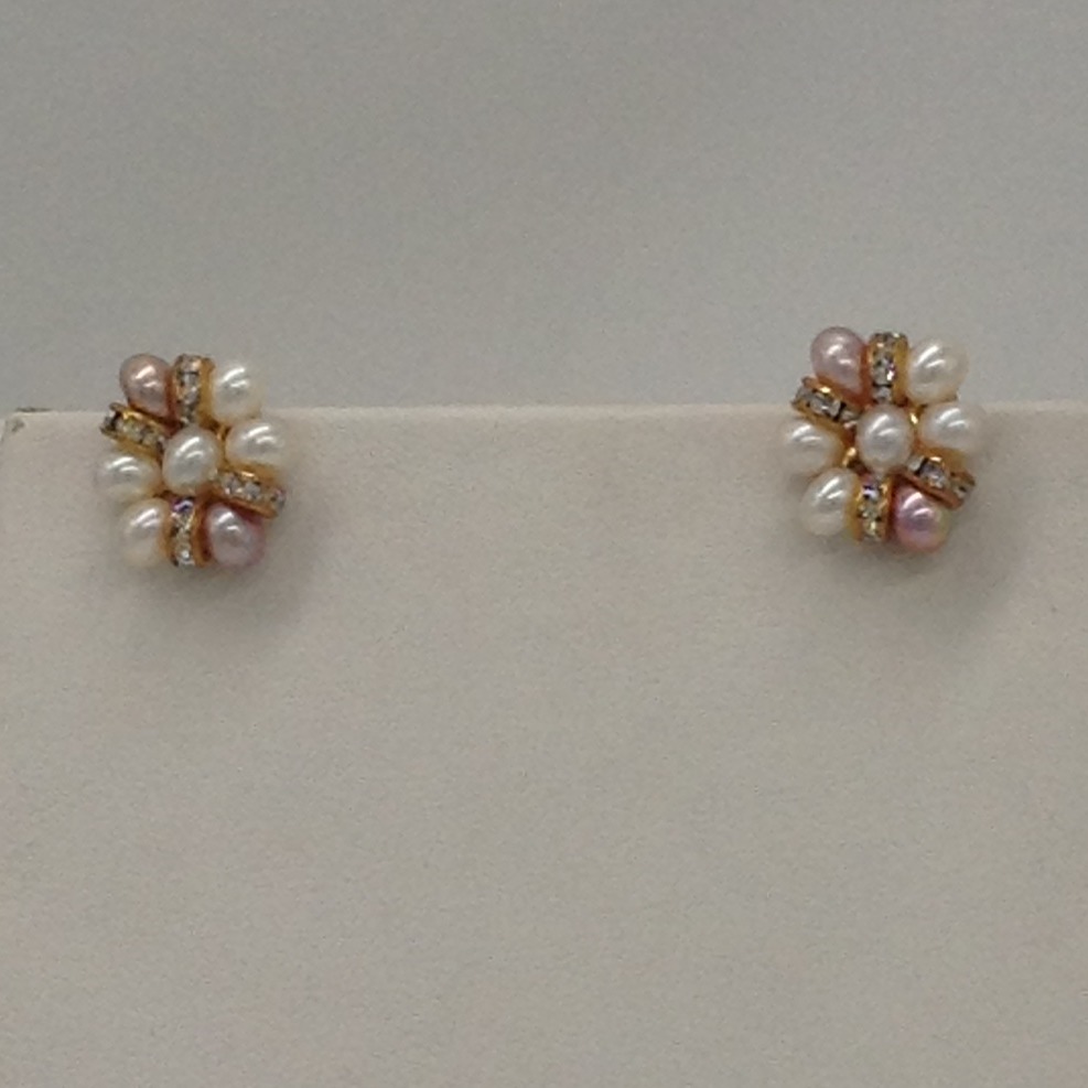 Freshwater Multicolour Flat Shaded 2 Lines Pearls Full Set JPP1016
