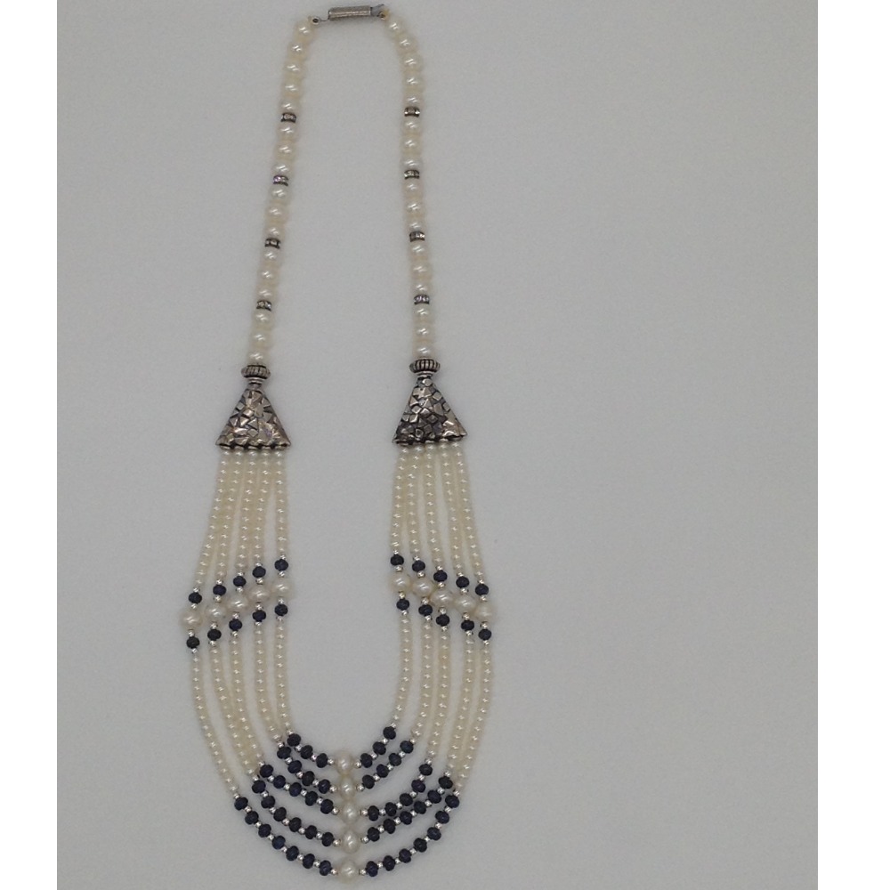 Freshwater White Seed 5 Lines Pearls Combination set JPP1017