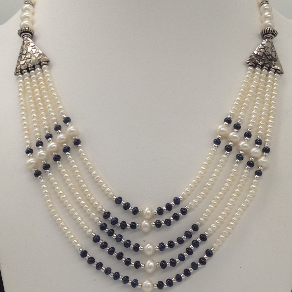 Freshwater White Seed 5 Lines Pearls Combination set JPP1017