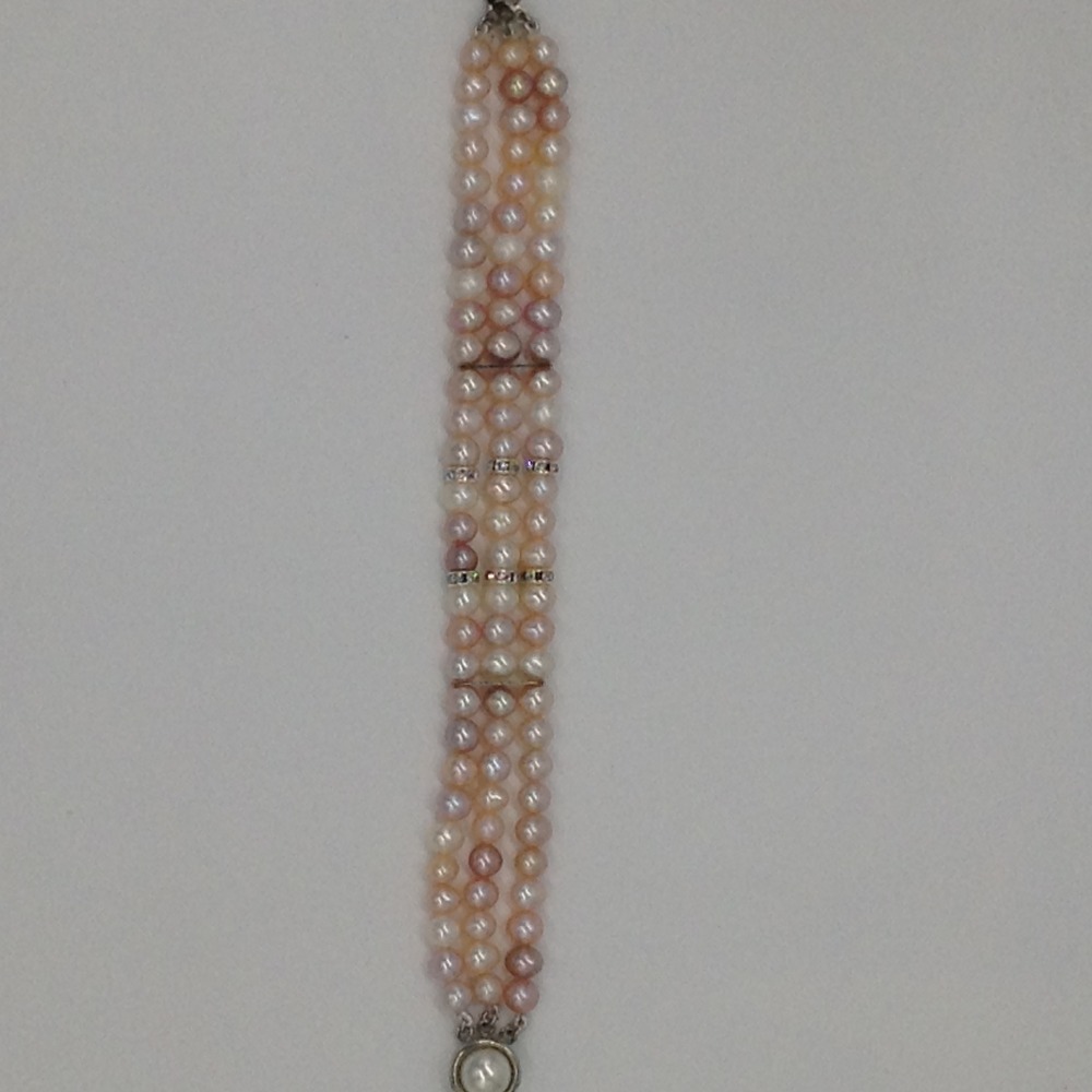 multicolour potato 3 lines pearls mop broach full set jpp1015 - Image 5