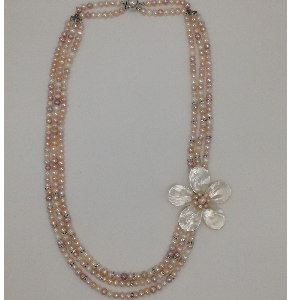 multicolour potato 3 lines pearls mop broach full set jpp1015 - Image 4