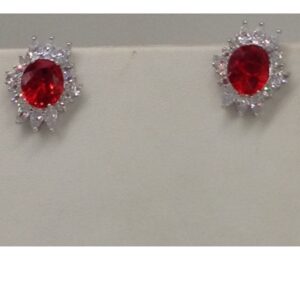 White and red cz pendent set with oval pearls mala jps0014