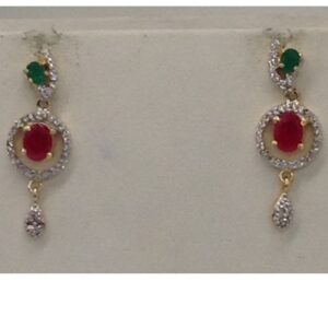 Multicolour CZ Stones Necklace Set JNC0050