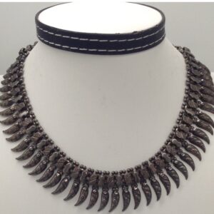 Silver 925 Oxidised Necklace Set JNC0021