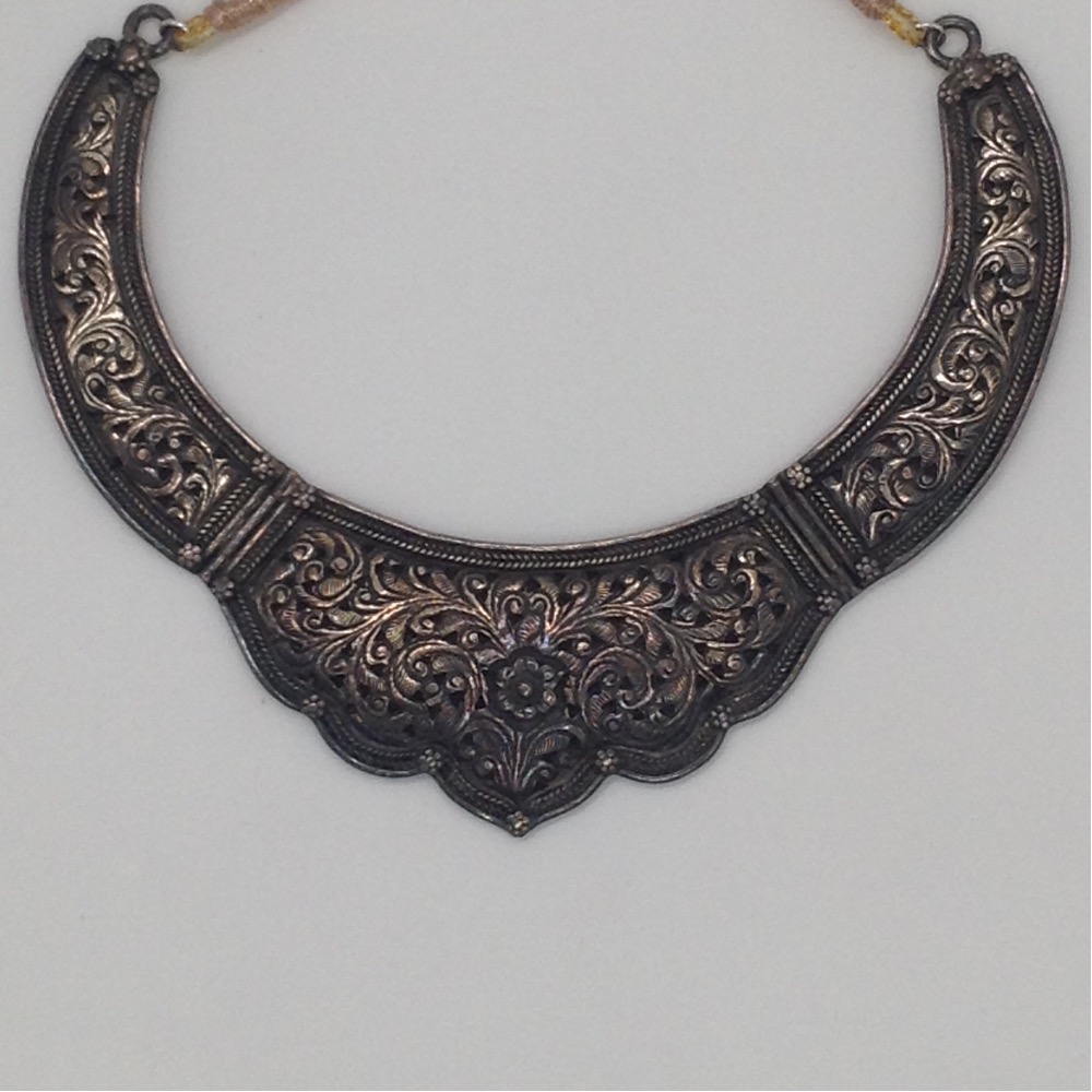 Silver 925 Oxidised Necklace JNC0016