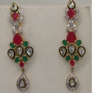 Multicolour CZ Stones Necklace Set JNC0045