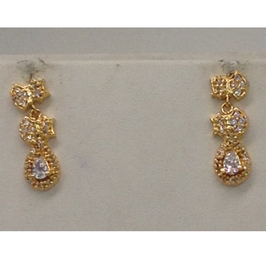 White CZ Stones Necklace Set JNC0038