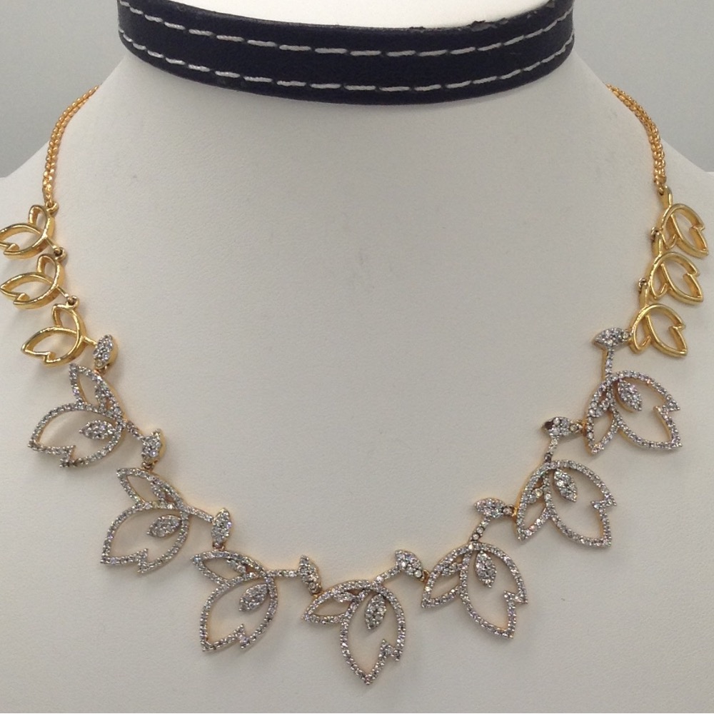 Cz stones necklace set jnc0001
