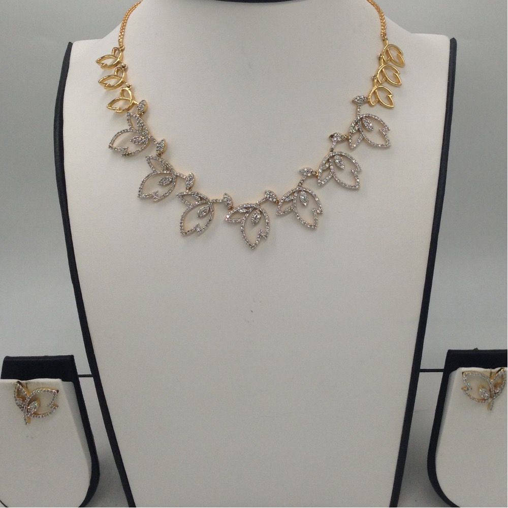 Cz stones necklace set jnc0001