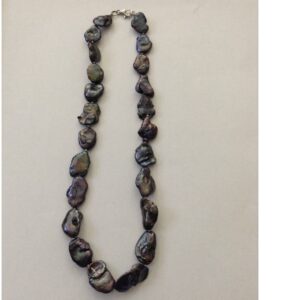 Freshwater Black Baroque Pearls Mala JPM0306