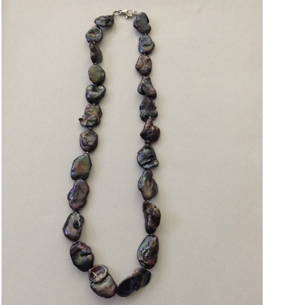 Freshwater Black Baroque Pearls Mala JPM0306