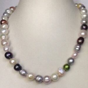 Freshwater Multicolour Mix Pearls Knotted Mala