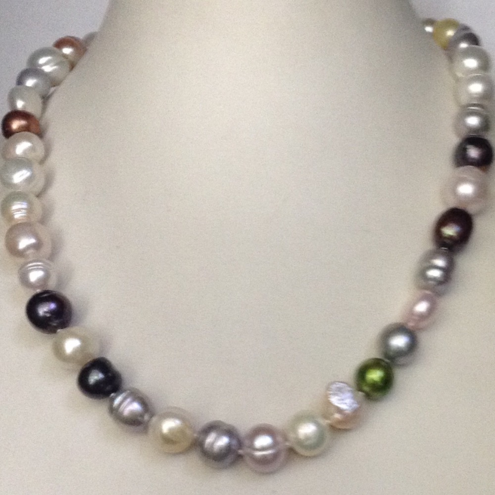 Freshwater Multicolour Mix Pearls Knotted Mala