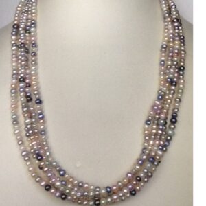 Freshwater multicolour seed pearls long mala JPM0299