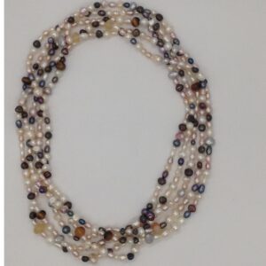 Multicolour Mix Long Mala With Semi Precious Beeds JPM0242