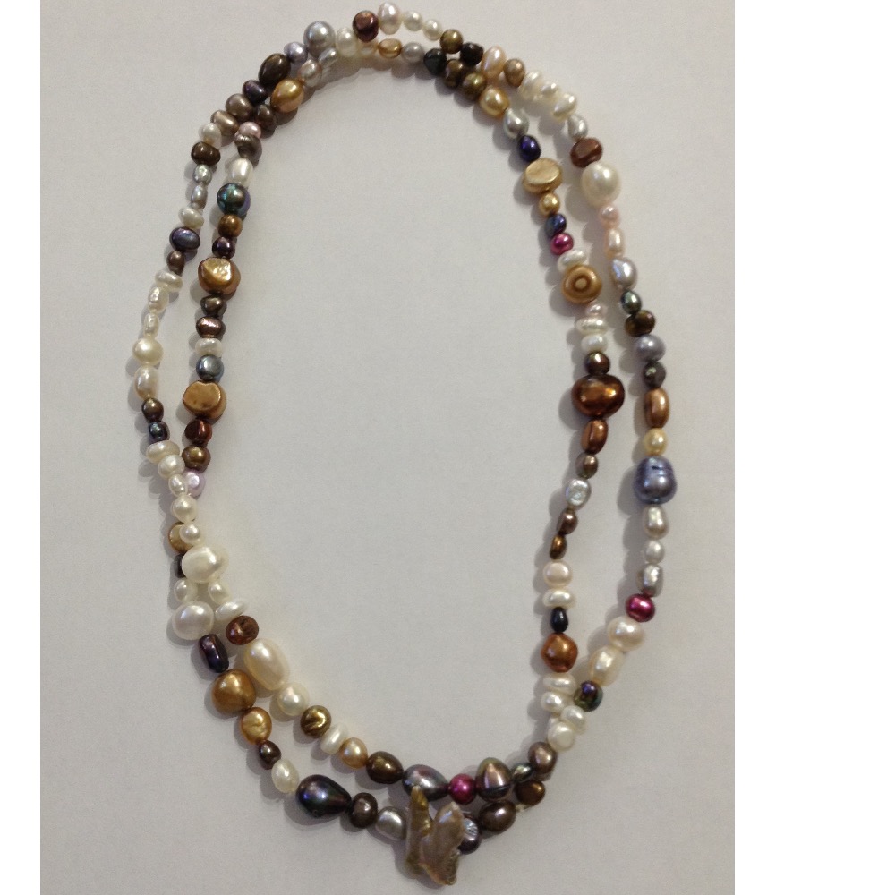 Freshwater Multicolour Mix Pearls Long Mala JPM0235