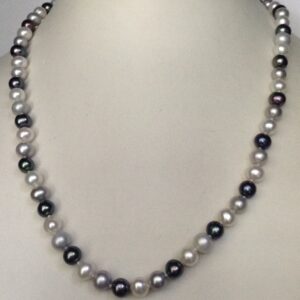 Freshwater Multicolour Potato Pearls Knotted Mala JPM0231