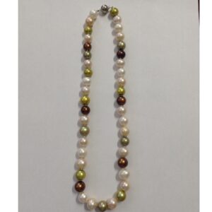 Freshwater Multicolour Potato Pearls Mala JPM0221