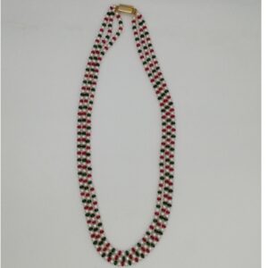White Round Pearls Necklace Set With Semi Beeds JPP1007