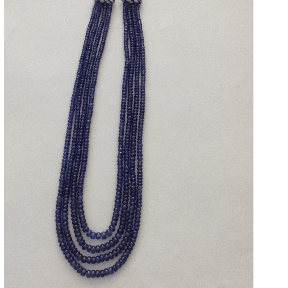 Natural Blue Sapphires Round Beeds Neckalce JSB0111