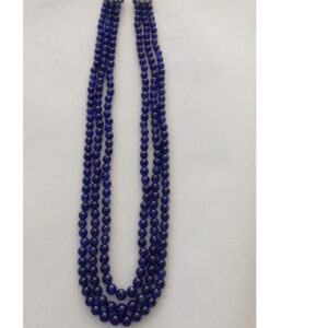 Natural Blue Sapphires Round Balls Necklace JSB0095