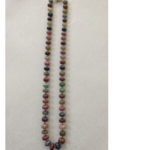 Natural Multi Colour Sapphires Kharbuja Beeds Mala JSM0091
