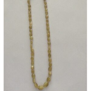 Natural Yellow Catseye Oval Tumbles Mala JSS0037