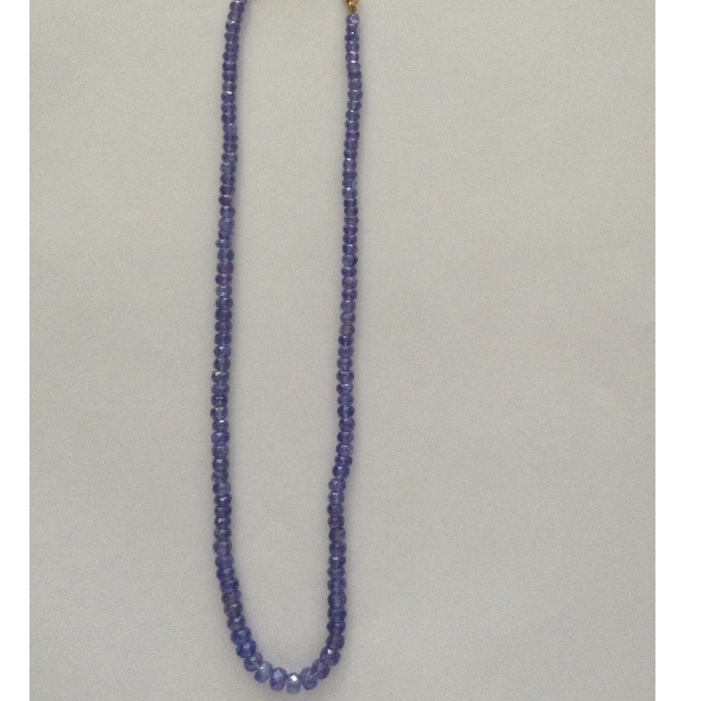 Natural Blue Tanzanite Faceted Beeds Mala JSS0052
