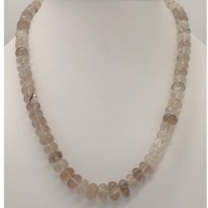 Natural Golden Rutile Round Beeds Mala JSS0021