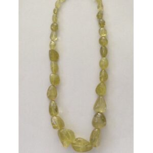 Natural Golden Citrine Oval Tumbles Mala JSS0010