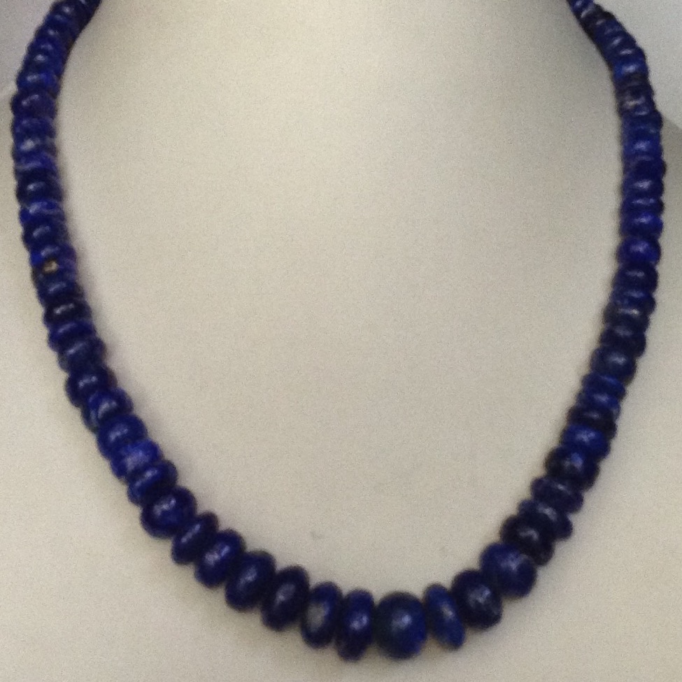 Natural lapis lazuli flat beeds mala JSS0003