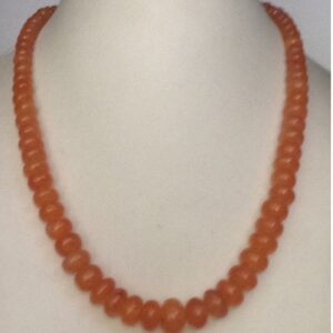 Natural orange Carnelian flat beeds graded mala jss0005