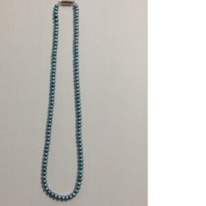 Freshwater blue flat pearls strand JPM0108