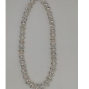 Freshwater white jagmag pearls strand jpm0046