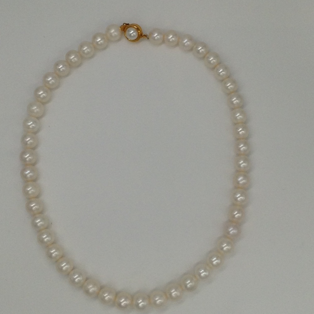 Freshwater White Round Pearls Strand JPM0040