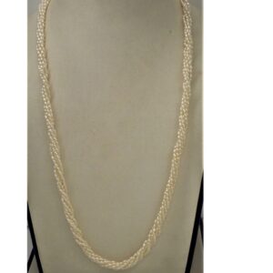 Fresh Water White Rice Pearls Neckace 6 Layers JPM0030