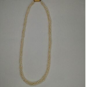 Fresh Water White Rice Natural Pearls 5 Layers JPM0027