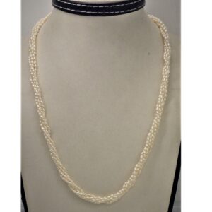 Fresh Water White Rice Natural Pearls 5 Layers JPM0027
