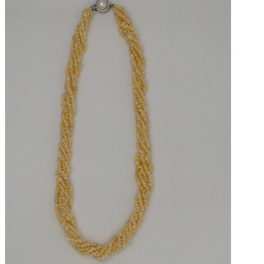 Sea Water Keshi Flower Golden Pearls 6 Layers JPM0026
