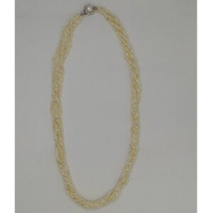 Sea Water Keshi White Flower Pearls Necklace JPM0028