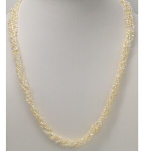 Sea Water Keshi White Flower Pearls Necklace JPM0028