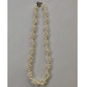 Fresh Water White Twisted Rassi Necklace JPM0022